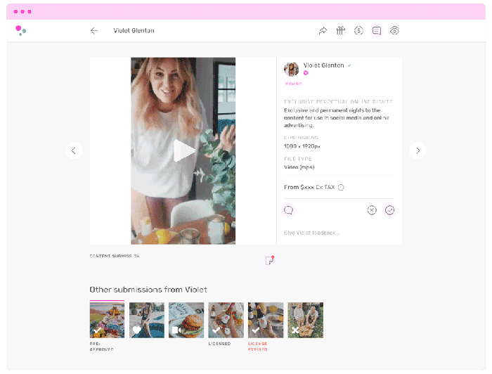 Pre-Approving a content campaign submission