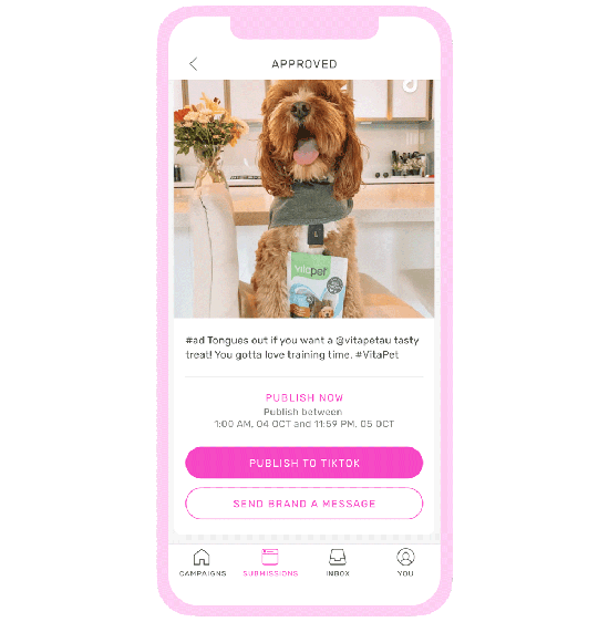 Screenshots of TRIBE's payout process